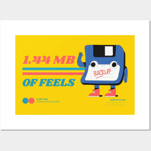 Retro Floppy Disk - 1.44 MB of Feels! Posters and Art